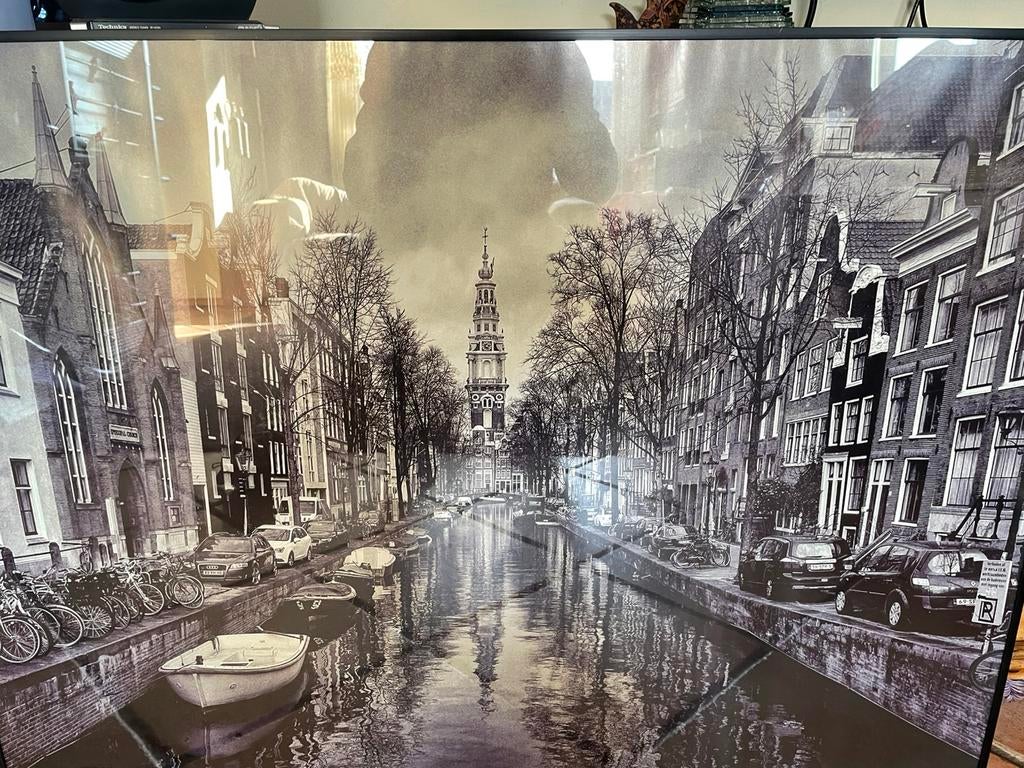 mooi Amsterdam maat 101/72 cm, Ophalen of Verzenden, Zo goed als nieuw, Schilderij, 75 cm of meer