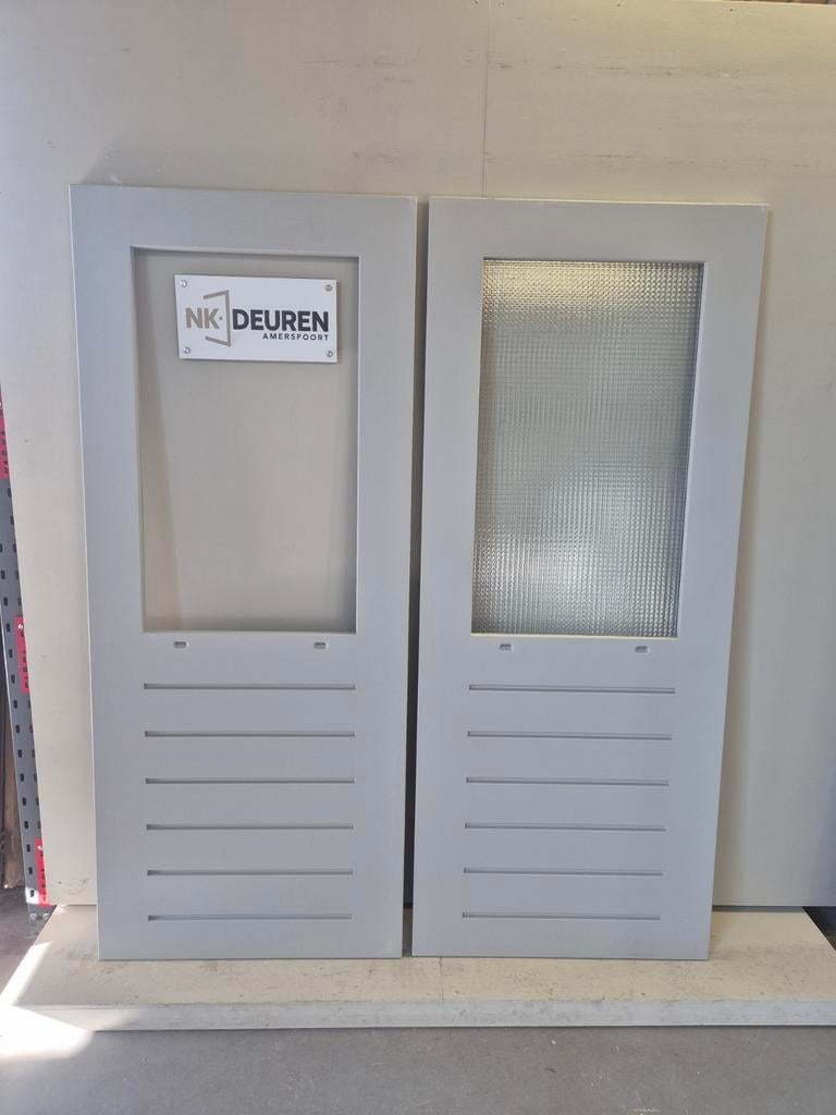 Openslaande buitendeuren (166x201,5) Meranti NIEUW, Ophalen, Nieuw, 200 tot 215 cm, Glas