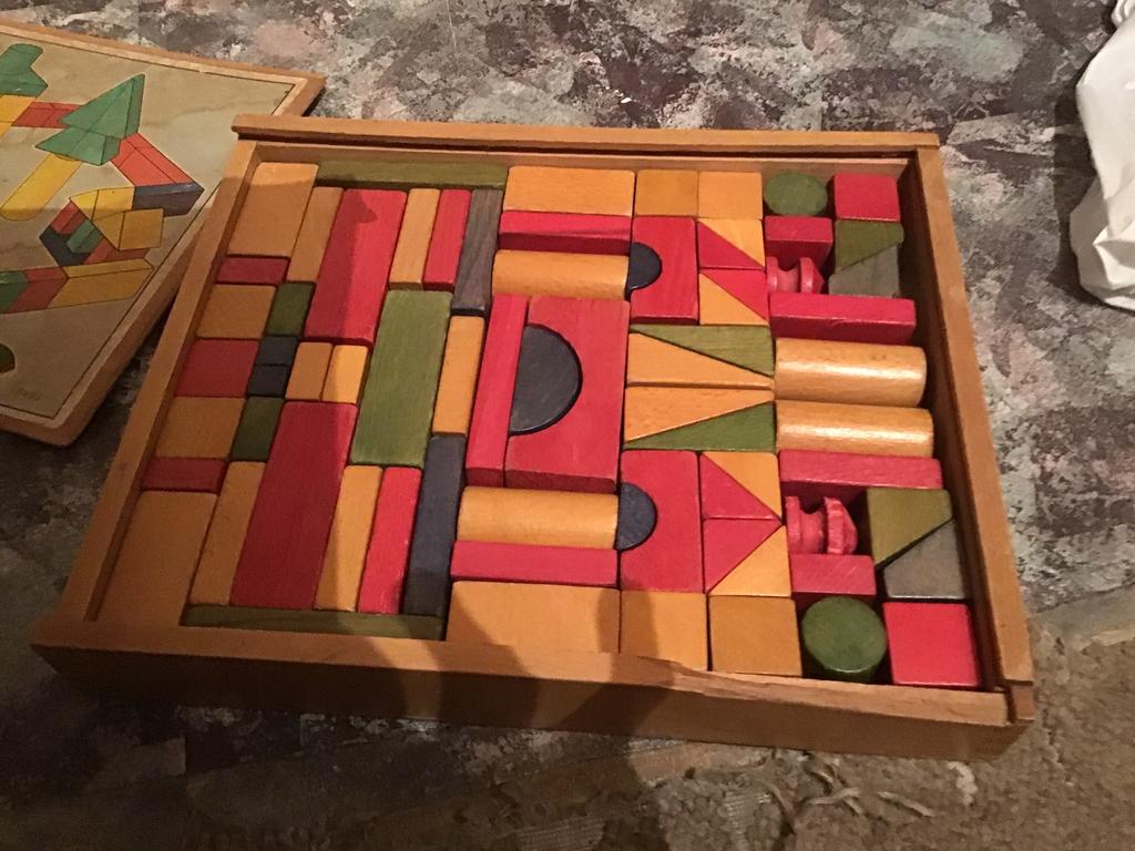 Blokkendoos bieden, Antiek en Kunst, Antiek | Speelgoed, Ophalen of Verzenden