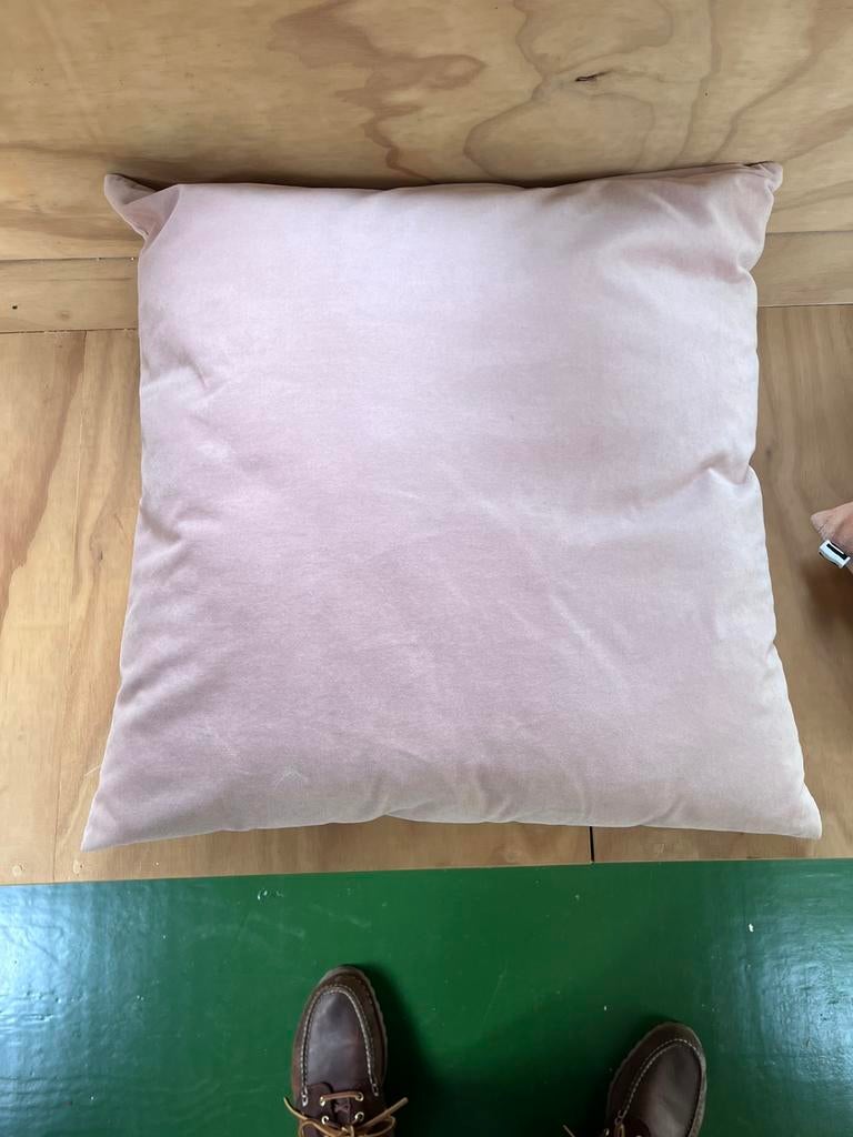 Roze kussen 45 x 45 cm, Ophalen, Zo goed als nieuw, Roze, Vierkant