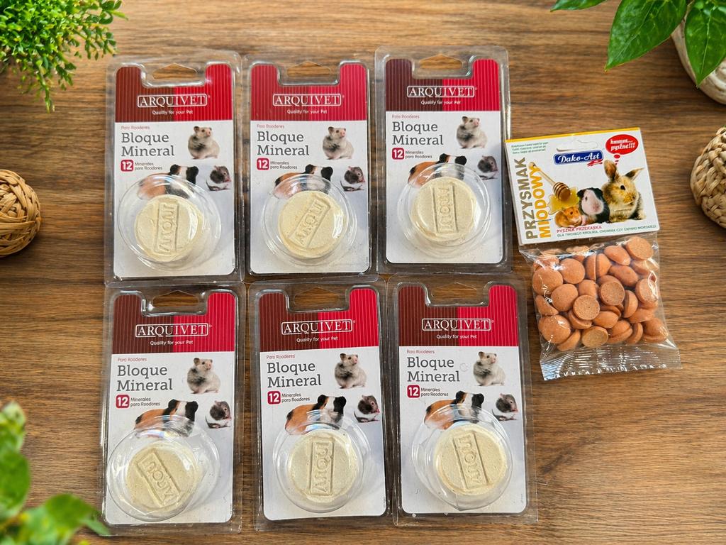Set knaagdier snacks & mineralenblok – nieuw, Ophalen of Verzenden, Nieuw