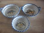 3 makkum schalen manden fruitschalen, Antiek en Kunst, Ophalen of Verzenden