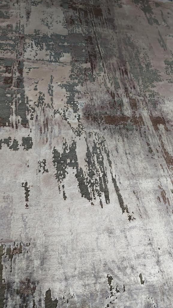 Modern abstract vloerkleed - Grijs/Groen/Bruin, Huis en Inrichting, Stoffering | Tapijten en Kleden, Nieuw, 150 tot 200 cm, 200 cm of meer