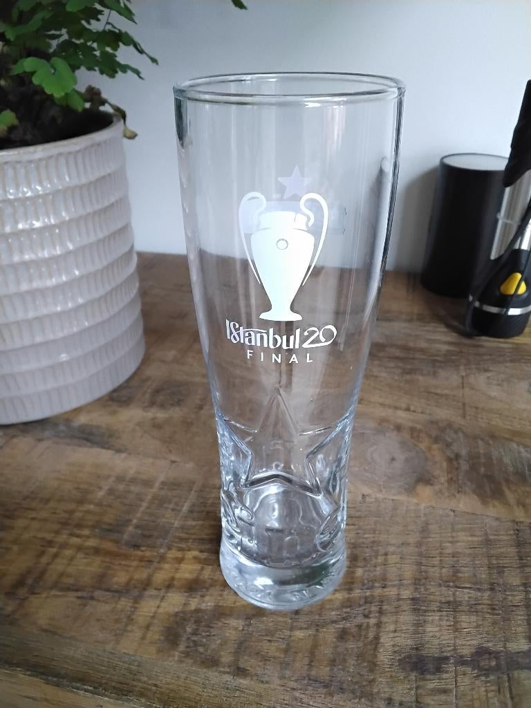 Heineken glas istanbul 20 final, Verzamelen, Ophalen of Verzenden, Nieuw, Glas of Glazen, Heineken