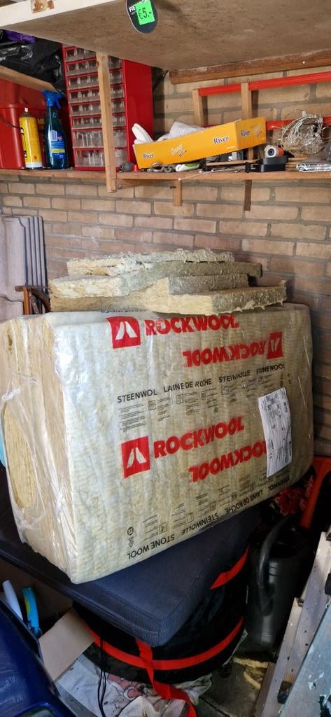 7 stuks Rockwool isolatiemateriaal - Bouwplaat Plus, Ophalen, 4 tot 8 cm, Nieuw, Steenwol