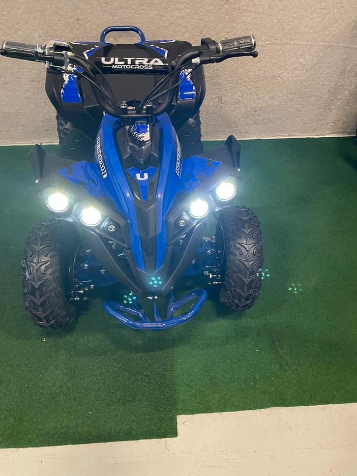 Nieuwe Ultra 1000W 48V elektrische blauwe midi kinder quad, Kinderen en Baby's, Speelgoed | Buiten | Accuvoertuigen, Nieuw, Ophalen