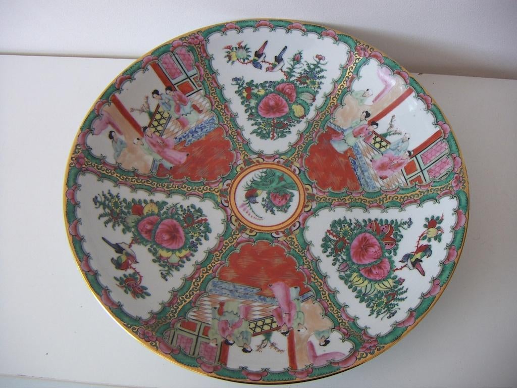 Canton China porselein schaal / schotel jr. ca. 1925., Antiek en Kunst, Ophalen of Verzenden