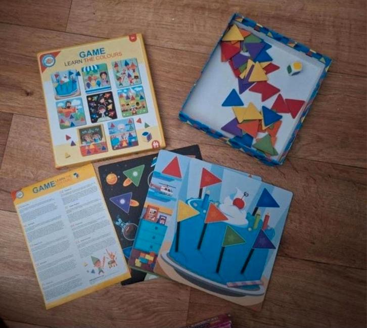 Educatief spel: Leer kleuren en vormen, Kinderen en Baby's, Speelgoed | Educatief en Creatief, Zo goed als nieuw, Puzzelen, Ontdekken