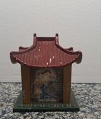 Vintage Metalen Missie Spaarpotje Indonesisch Huisje, Verzamelen, Ophalen of Verzenden, Gebruikt, Metaal of Blik, Object of Gebouw