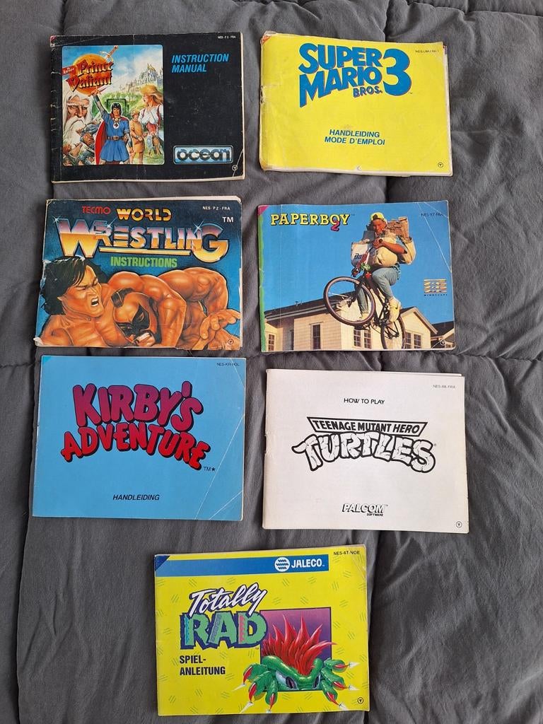 7 x handleidingen van diverse nintendo spellen, 1 speler, Ophalen of Verzenden, Gebruikt, Vanaf 3 jaar