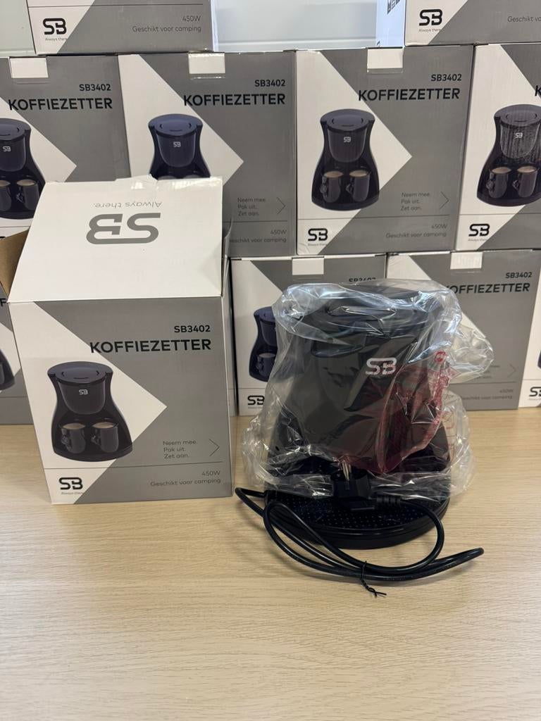 Partij van 12 koffiezetters - SB3402 koffiezetapparaat - NEW, Witgoed en Apparatuur, Koffiezetapparaten, 10 kopjes of meer, Ophalen