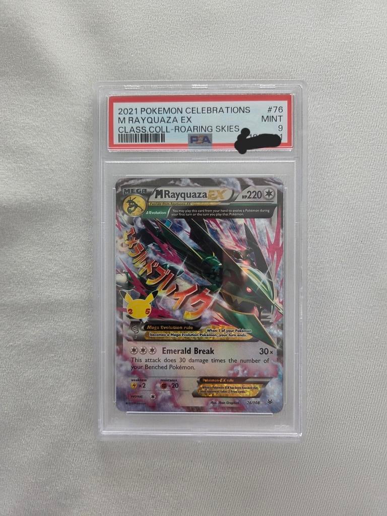 Pokemon rayquaza psa 9, Ophalen of Verzenden, Zo goed als nieuw
