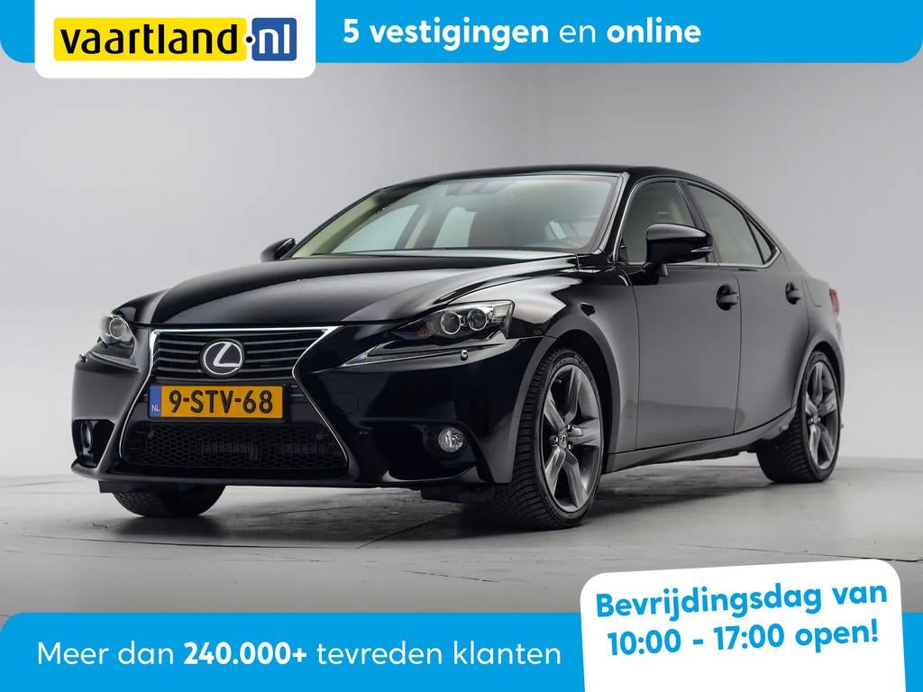 Lexus IS 300 300h Luxury Line Aut. [ Navi Achteruitrijcamera, Auto's, Lexus, Gebruikt, 750 kg, 181 pk, Zwart