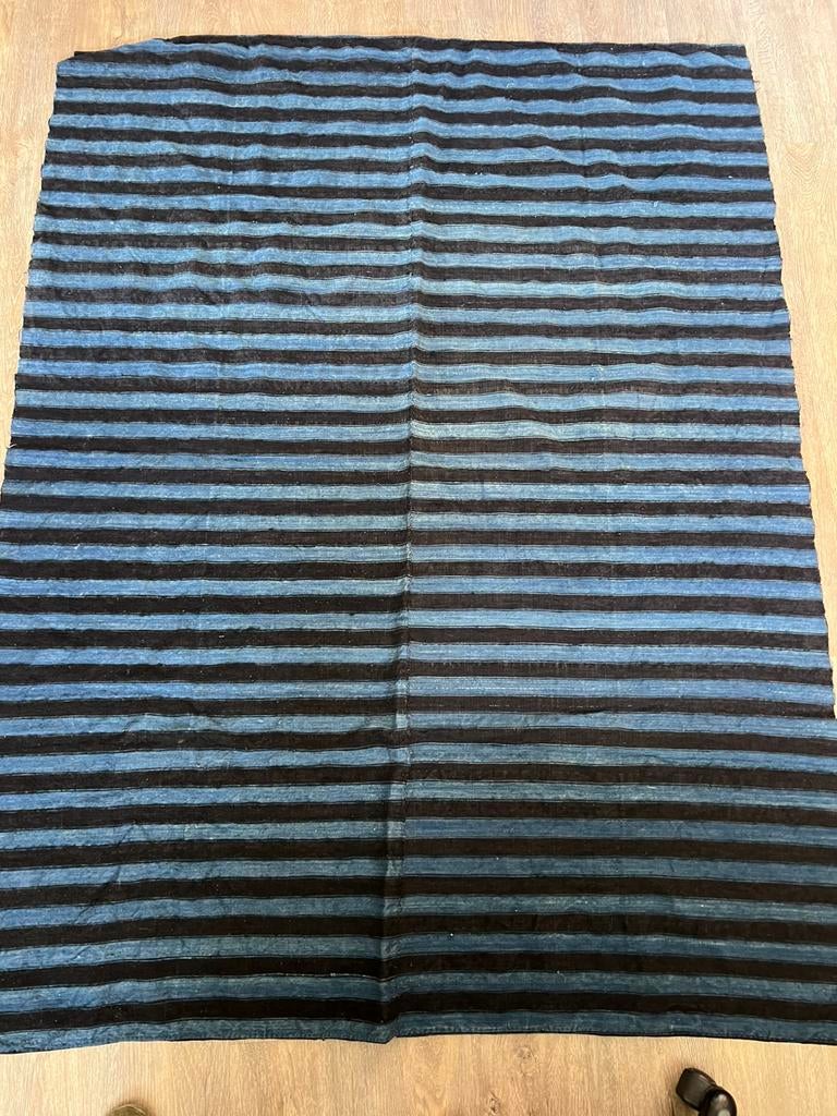 LAP STEVIGE STOF BLAUWTINTEN WS UIT ROUVEEN OF STAPHORST, Blauw, 120 cm of meer, Nieuw, Ophalen of Verzenden