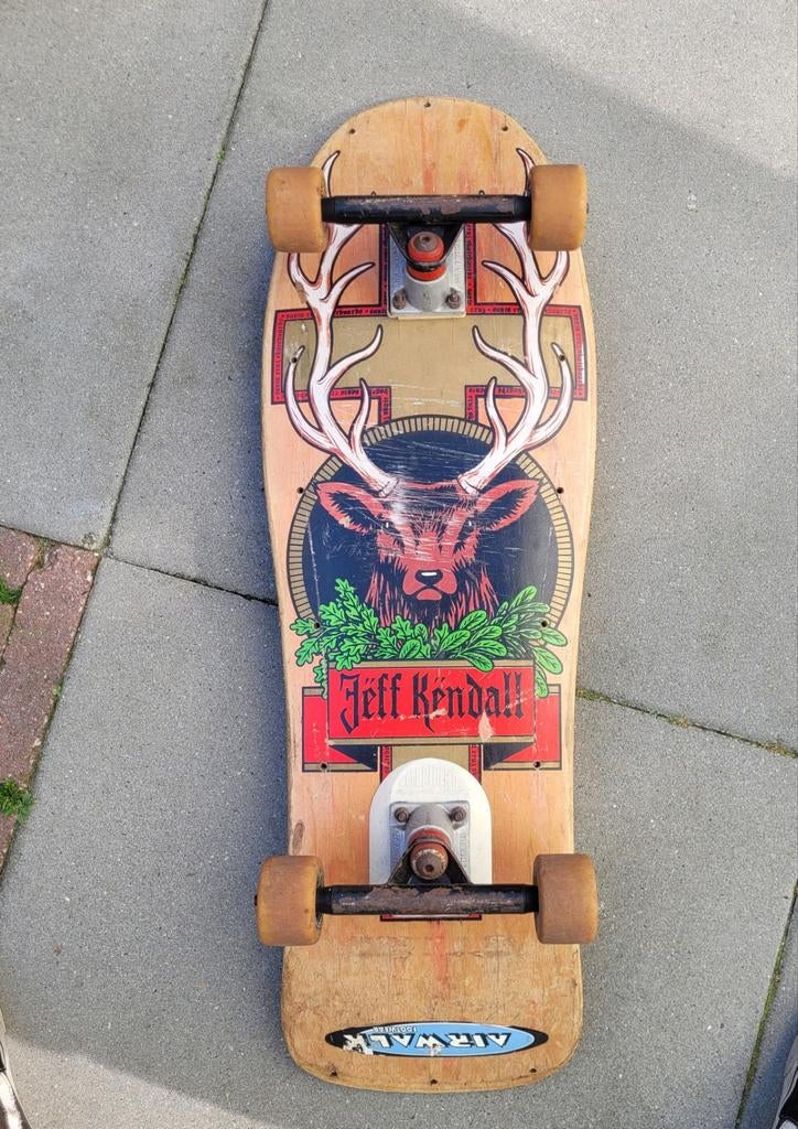 SANTA CRUZ Vintage 1989 Jeff Kendall Jagermeister Skateboard, Sport en Fitness, Skateboarden, Ophalen of Verzenden, Gebruikt, Skateboard