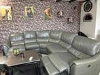 Hele nette echt lederen hoekbank met relaxfunctie, Ophalen, Zo goed als nieuw