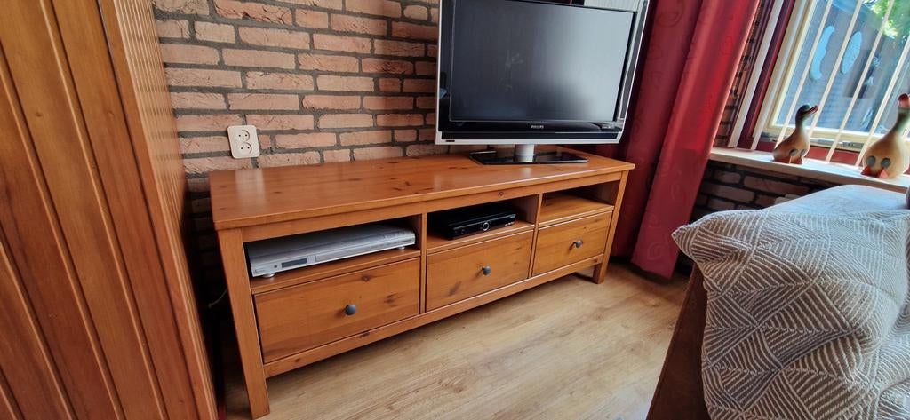 Roodbruin Houten TV Meubel - 150x47x57 cm, Huis en Inrichting, Kasten | Televisiemeubels, Ophalen, Gebruikt, 100 tot 150 cm, Minder dan 100 cm
