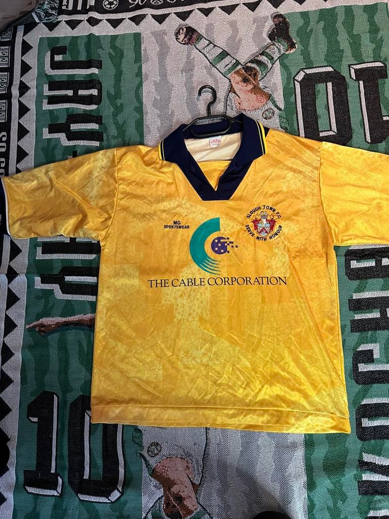 Matchworn Slough Town voetbal shirt uit 1996/97, Maat XL, Ophalen of Verzenden, Zo goed als nieuw, Shirt