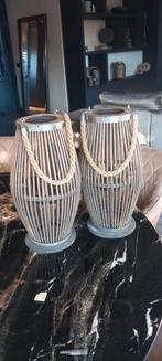 2 leuke lantaarns 38 cm, Ophalen of Verzenden, Overige materialen, Minder dan 25 cm