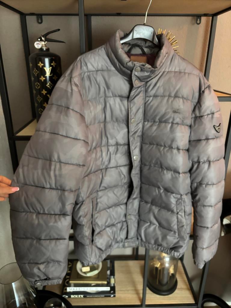 Airforce heren jas camouflage - Maat M, Kleding | Heren, Jassen | Winter, Ophalen of Verzenden, Gedragen, Maat 48/50 (M), Grijs