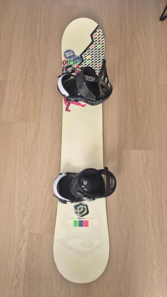 Snowboard Salomon 158cm + bindingen Burton Custom + tas, Sport en Fitness, Snowboarden, Ophalen, Gebruikt, Board