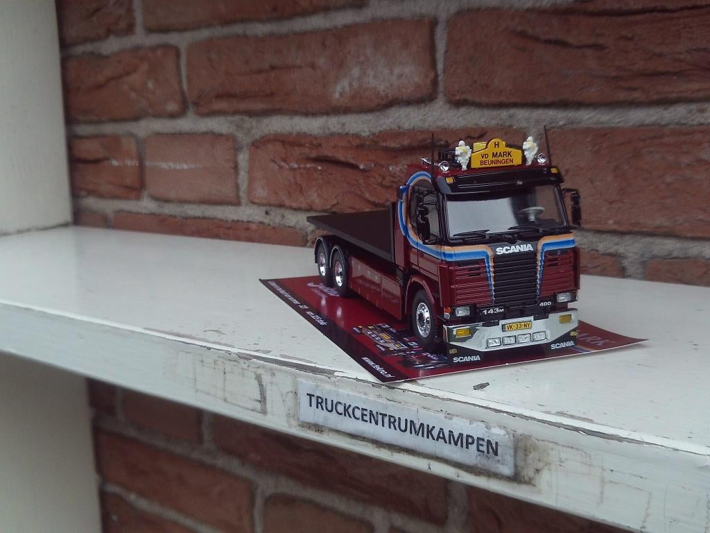 Tekno  Scania  143  Topline  van  P.  van  der  Mark., Hobby en Vrije tijd, Modelauto's | 1:50, Ophalen of Verzenden, Nieuw, Bus of Vrachtwagen