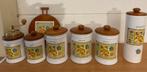 Voorraad potten in mooie staat met broodplank, Huis en Inrichting, Ophalen, Zo goed als nieuw, Overige materialen, Pot, Bus of Blik