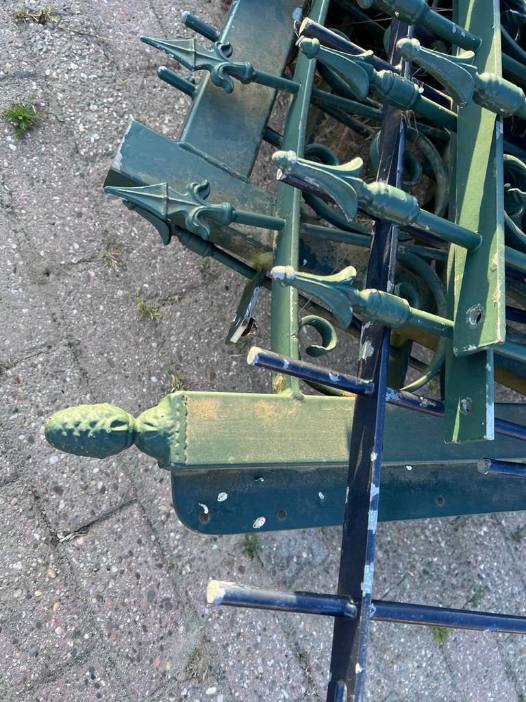 Sierhekwerk met betonvoet (eventueel zonder), Tuin en Terras, Ophalen of Verzenden, Gebruikt, IJzer, Sierhekwerk