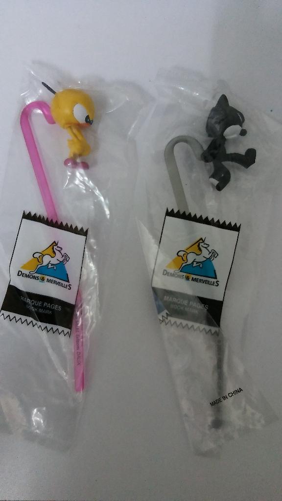 Boekenleggers Felix the cat, le Piaf de mus NIEUW, Verzamelen, Ophalen of Verzenden, Overige figuren, Zo goed als nieuw, Overige typen