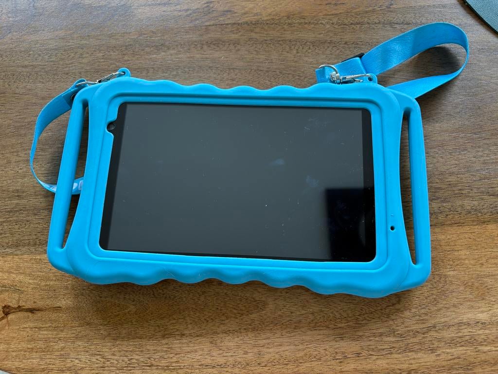 Deplay kinder tablet met blauwe hoes, Computers en Software, Android Tablets, Ophalen of Verzenden, Gebruikt