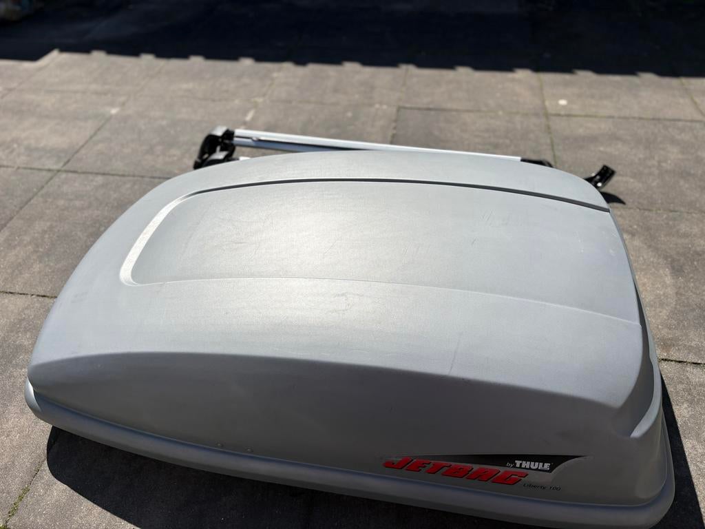 Thule Jetbag Liberty 100 dakkoffer met dakdragers, Auto diversen, Dakkoffers, Ophalen, Gebruikt