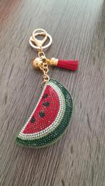 Grote sleutelhanger watermeloen met steentjes, Ophalen of Verzenden, Nieuw, Overige typen