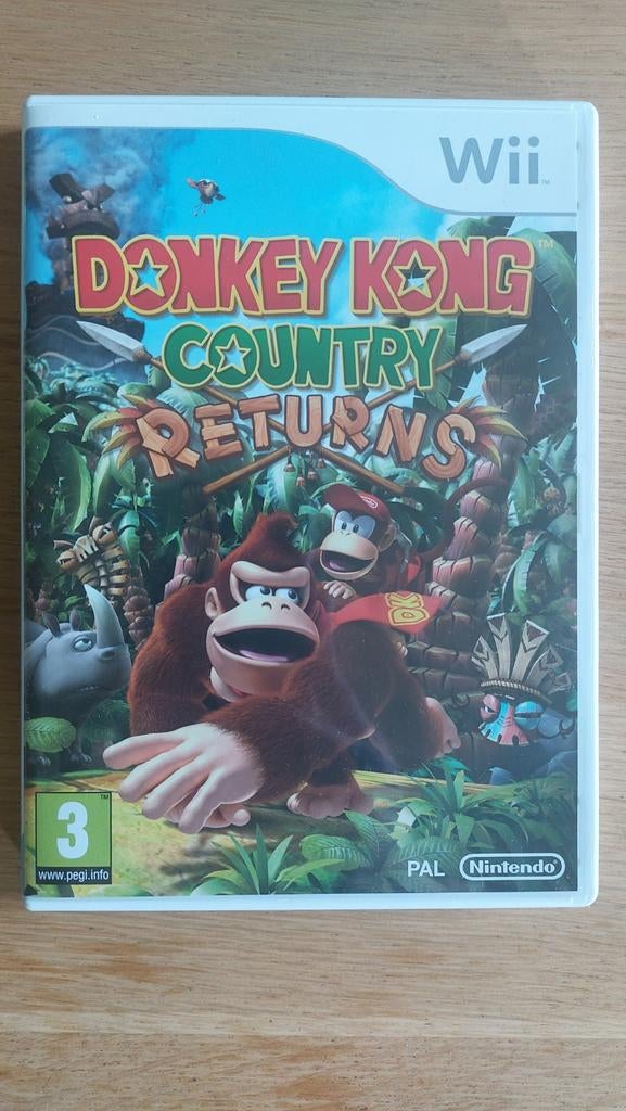 Donkey Kong Country Returns - Wii Nintendo, 2 spelers, Ophalen of Verzenden, Zo goed als nieuw, Vanaf 3 jaar