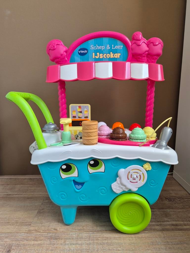 Vtech Schep & Leer IJscokar, Ophalen, Zo goed als nieuw, Overige typen, Met licht