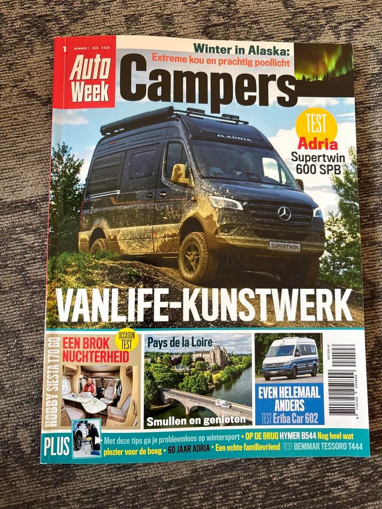 AutoWeek Campers - Nummer 1 2026: Vanlife-Kunstwerk, Boeken, Tijdschriften en Kranten, Ophalen of Verzenden, Gelezen, Overige typen