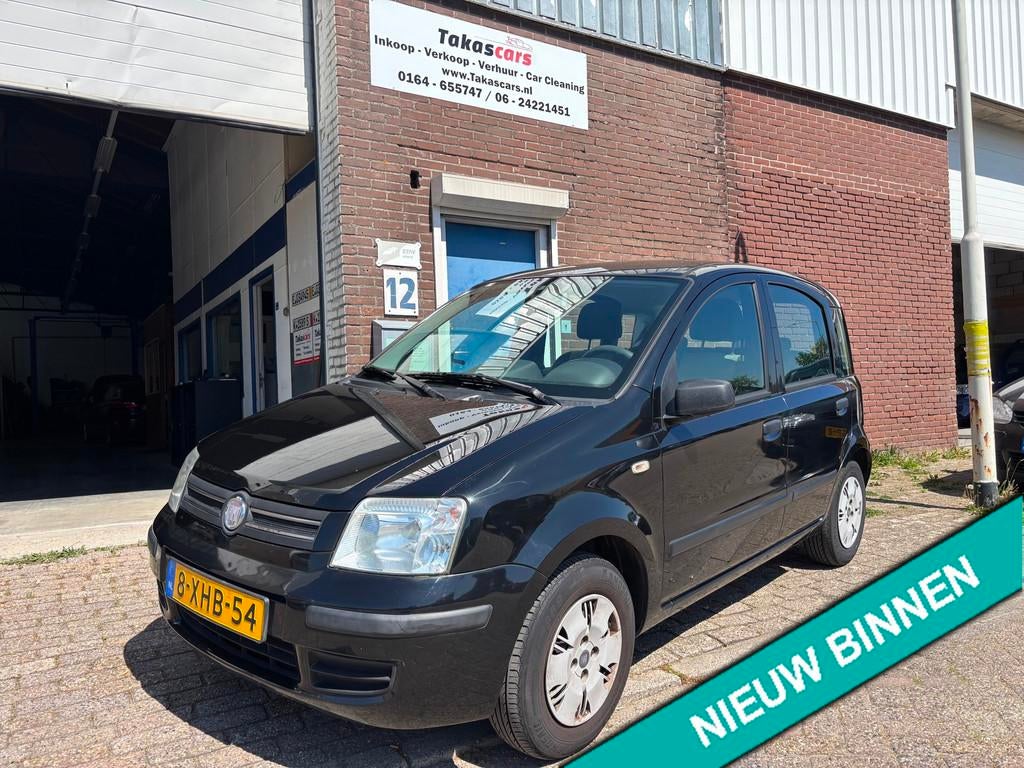Fiat Panda 1.2 AUTOMAAT &AIRCO, Auto's, Gebruikt, 840 kg, Zwart, Metallic lak