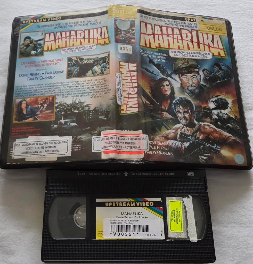 Maharlika VHS Oorlog EX-RENTAL, Vanaf 16 jaar, Ophalen of Verzenden, Gebruikt, Actie en Avontuur