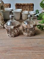 Riviera maison rustic rattan olielampen, Ophalen of Verzenden, Zo goed als nieuw, Overige materialen, Minder dan 25 cm