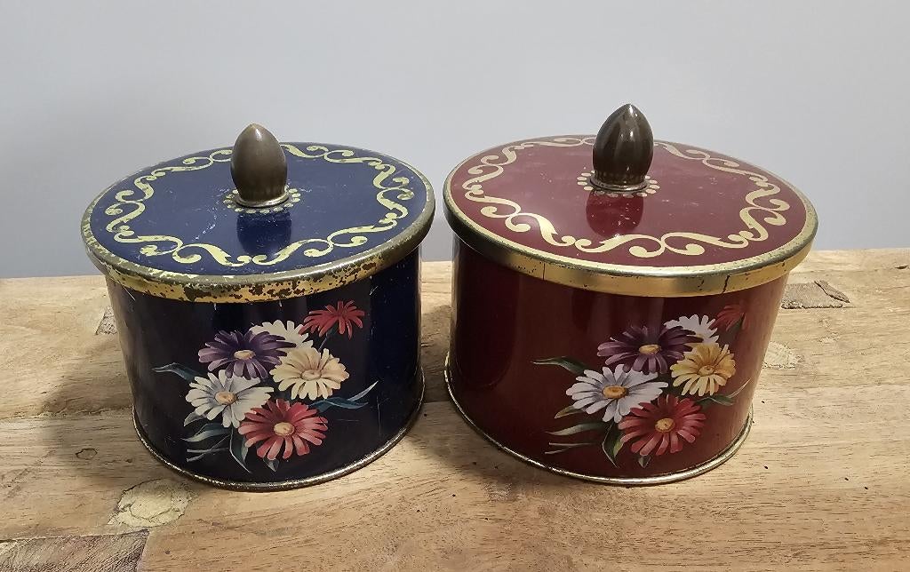 2 LEUKE OUDE BROCANTE "COTE D'OR" BLIKKKEN, Verzamelen, Blikken, Gebruikt, Overige, Overige merken, Ophalen of Verzenden