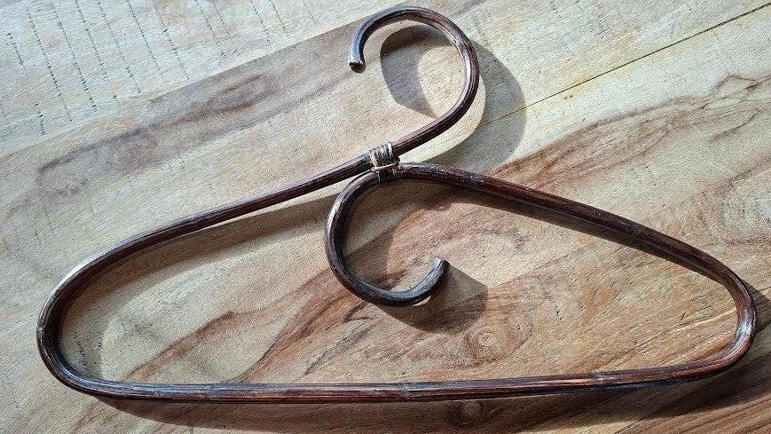 10 vintage bamboe kledinghanger jaren 60/70, Ophalen of Verzenden