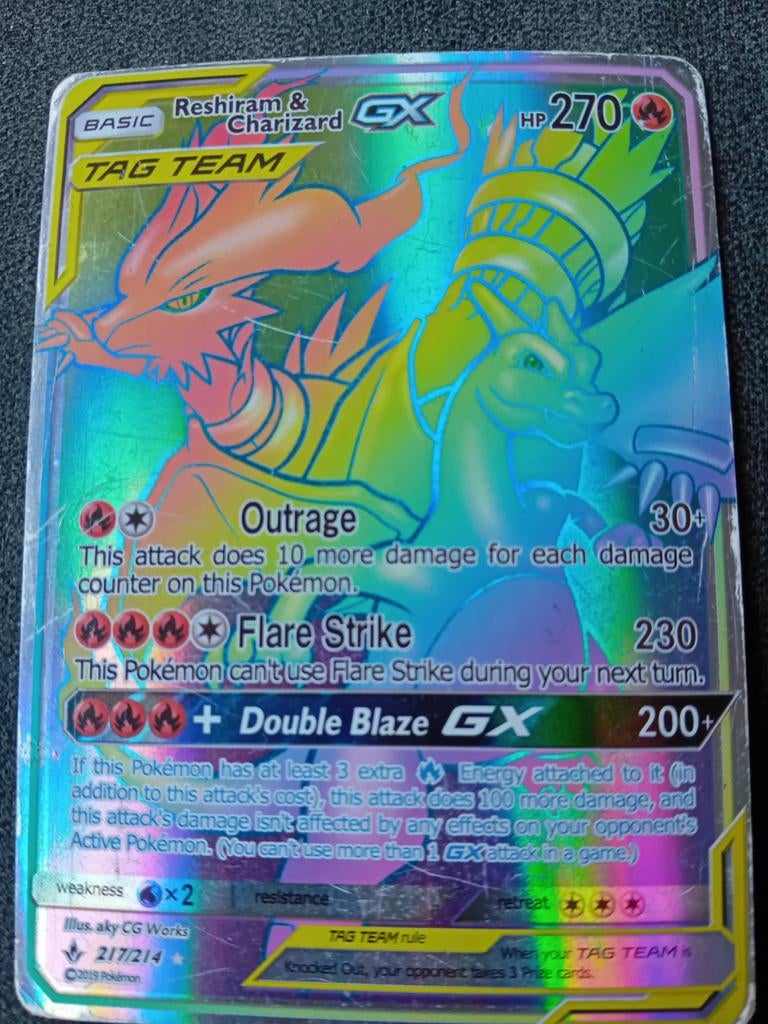 Pokémon Kaart Reshiram & Charizard GX TAG TEAM, Ophalen