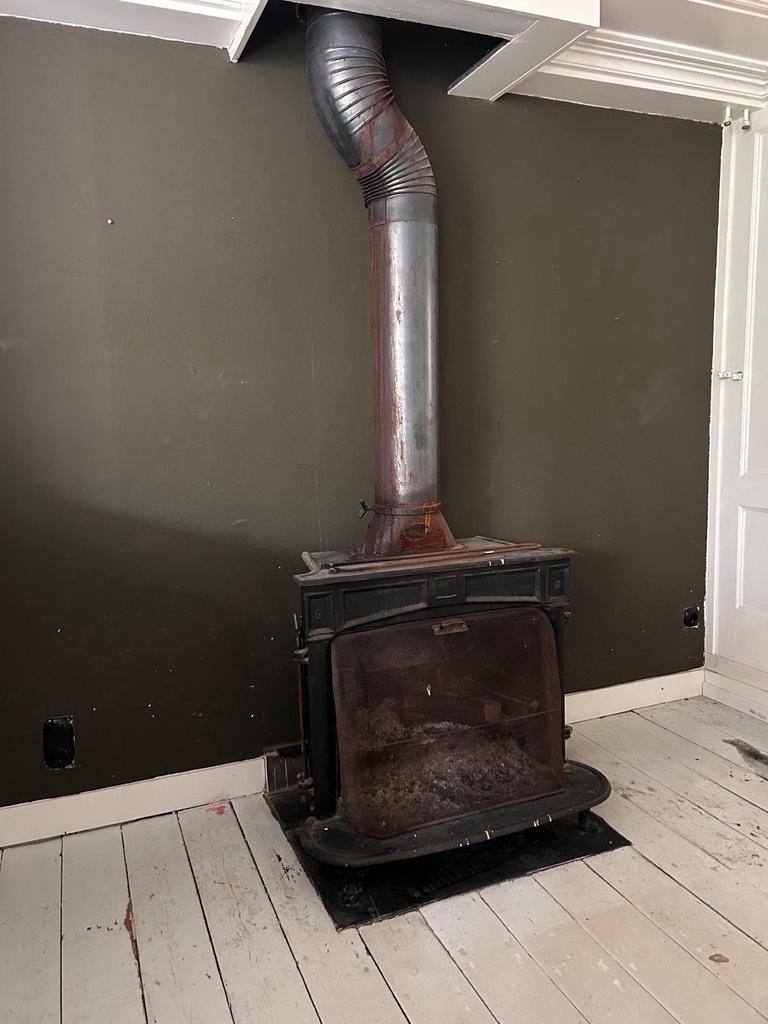 Robuuste ijzeren houtkachel - Klassiek model, Ophalen, Gebruikt, Houtkachel, Vrijstaand