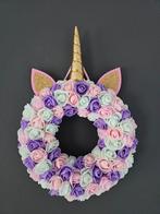 Unicorn krans kinderkamer muurdecoratie roze disney, Ophalen of Verzenden, Nieuw