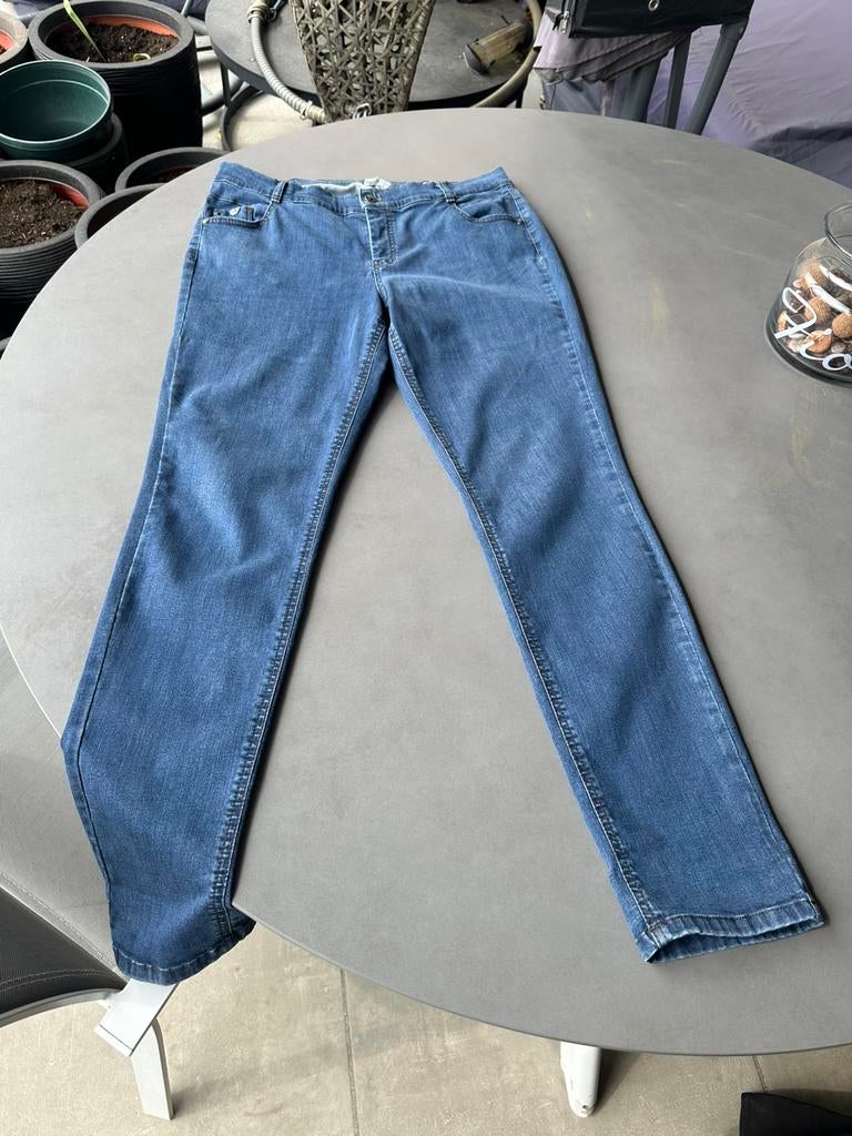 Blauwe Gardeur Diamond Denim slim fit jeans, maat 42, Zo goed als nieuw, W33 - W36 (confectie 42/44), Gardeur, Verzenden