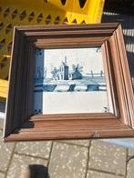 Delfts Blauw Tegeltableau in Lijst - G. van Otten, Antiek en Kunst, Ophalen of Verzenden
