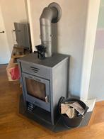 Houtkachel met CV aansluiting, Gebruikt, Houtkachel, Ophalen of Verzenden, Vrijstaand