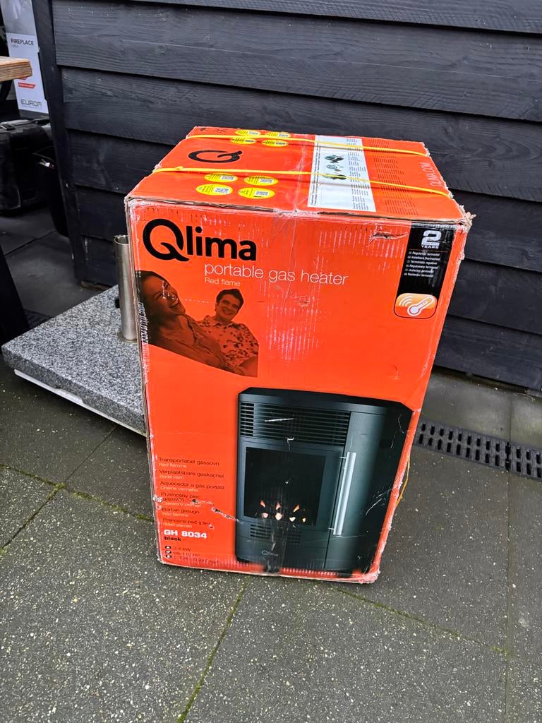 Qlima GH 8034 Portable Gaskachel - camping kachel nieuw, Gas, Nieuw, Ophalen of Verzenden, Vrijstaand