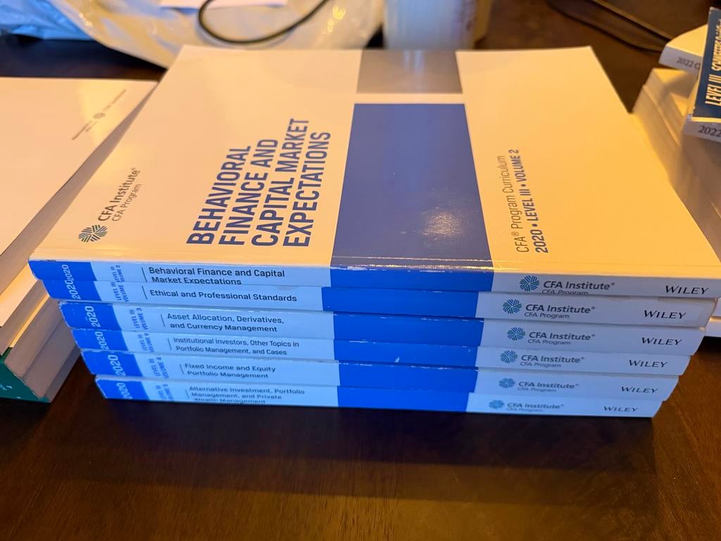 CFA Level 2 Boeken 1-6 (2020), Boeken, Ophalen of Verzenden, Beta, Zo goed als nieuw, WO