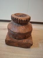 Stoere houten poer, Ophalen of Verzenden, Glas of Kopje