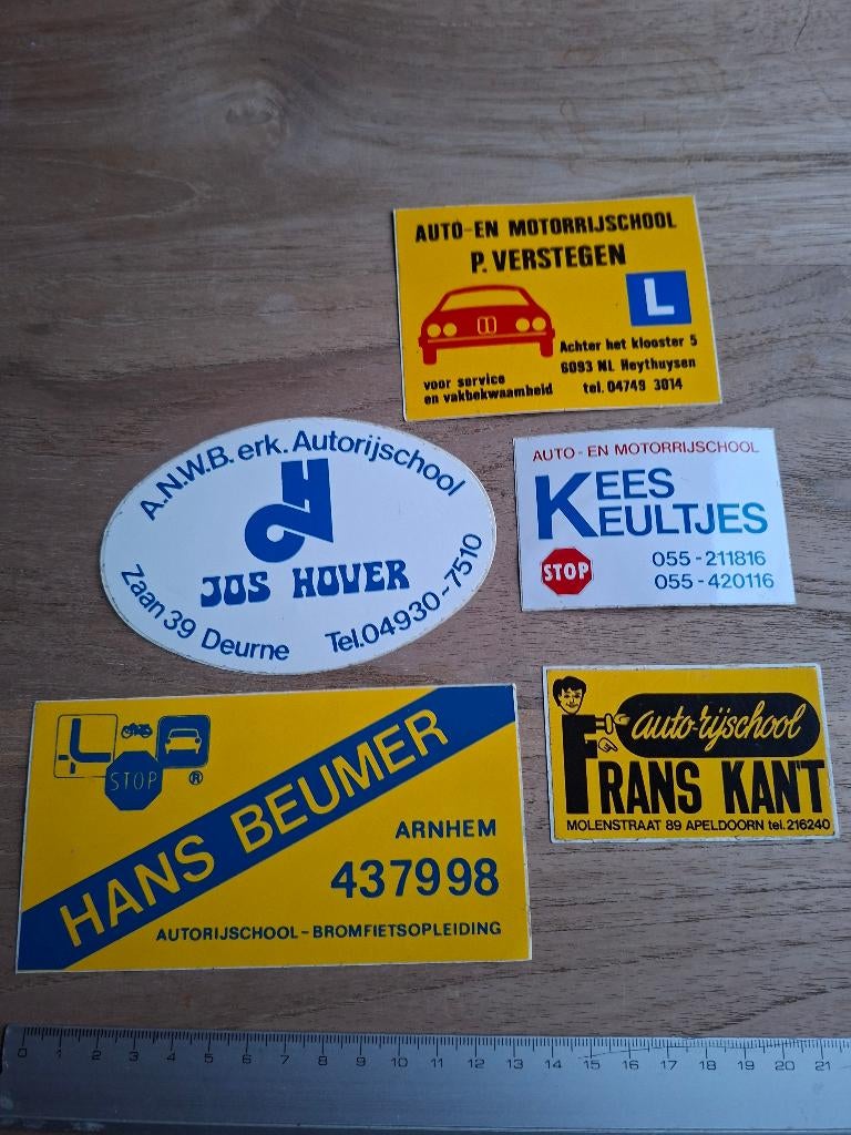 Stickers rijscholen, Verzamelen, Ophalen of Verzenden, Zo goed als nieuw, Auto of Motor